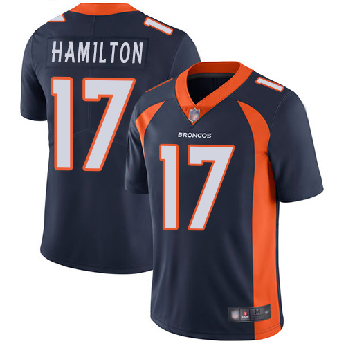 Men Denver Broncos #17 DaeSean Hamilton Navy Blue Alternate Vapor Untouchable Limited Player Football NFL Jersey->denver broncos->NFL Jersey